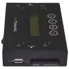 StarTech.com 1:1 atskiras standžiųjų diskų kopijavimo ir trynimo įrenginys, USB atmintinės ir SATA HDD/SSD diskų klonavimo ir trynimo įrenginys, LCD ekranas, TAA reikalavimus atitinkantis, nepriklausomas nuo OS