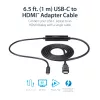 StarTech.com 3 pėdų (1 m) USB C į HDMI kabelis – 4K 30Hz USB Type-C į HDMI vaizdo ekrano keitiklis – USB-C DP Alt Mode į HDMI monitoriaus adapterio laidas – suderinamas su Thunderbolt
