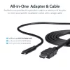 StarTech.com 3 pėdų (1 m) USB C į HDMI kabelis – 4K 30Hz USB Type-C į HDMI vaizdo ekrano keitiklis – USB-C DP Alt Mode į HDMI monitoriaus adapterio laidas – suderinamas su Thunderbolt