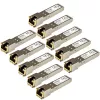 StarTech.com HP J8177C suderinamas SFP siųstuvas-imtuvas – 1000BASE-T – 10 vnt. pakuotė~10 vnt. HPE J8177C suderinamas SFP modulis – 1000BASE-T – SFP į RJ45 Cat6/Cat5e – 1GE Gigabit Ethernet SFP – RJ-45 100 m – HPE 1810, 1820, 2530