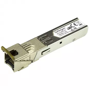 StarTech.com Gigabit Copper RJ45 SFP siųstuvas-imtuvas Module - HP 453154-B21 Suderinama~HPE 453154-B21 Suderinama SFP Module - 1000BASE-T - SFP to RJ45 Cat6/Cat5e - 1GE Gigabit Ethernet SFP - RJ-45 100m - HPE 6120XG, 6120G, Flex Fabric