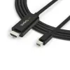 StarTech.com 10 pėdų (3 m) Mini DisplayPort į HDMI kabelis - 4K 30 Hz vaizdas - mDP į HDMI adapterio kabelis - Mini DP arba Thunderbolt 1/2 Mac/PC prie HDMI monitoriaus/ekrano - mDP į HDMI keitiklio laidas