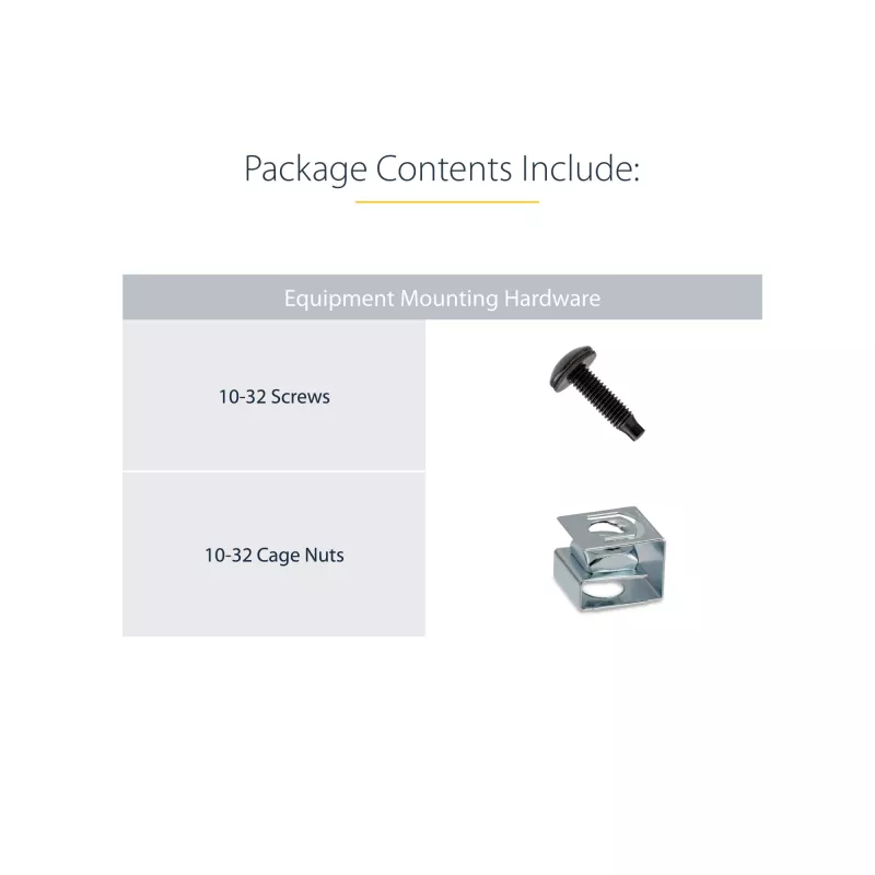 StarTech.com 2U serverio stovo gylio prailginimo adapterio rinkinys su 4 colių reguliavimu
