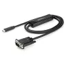 StarTech.com 1 m USB-C į VGA kabelis – 1920x1200/1080p USB Type-C į VGA vaizdo aktyvusis adapterio kabelis – Suderinamas su Thunderbolt 3 – Nešiojamasis kompiuteris prie VGA monitoriaus / projektoriaus – DP Alt Mode HBR2