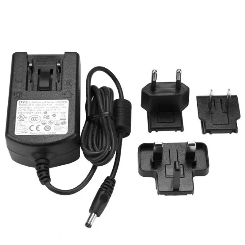StarTech.com DC maitinimo adapteris – 5 V, 4 A, universalus, vidaus, 110–240 V, 5 V, 0,8 A, 4 A