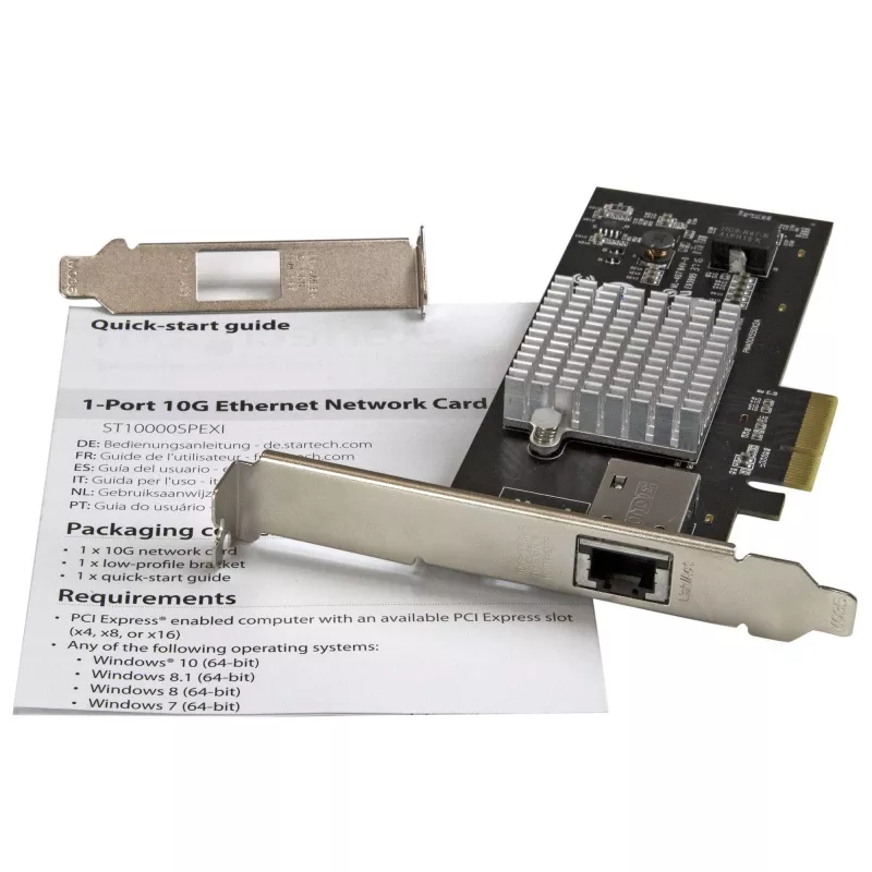 StarTech.com 1 prievado 10G Ethernet tinklo plokštė - PCI Express - Intel X550-AT lustas