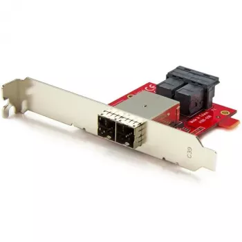 StarTech.com Mini-SAS adapteris – dviejų SFF-8643 į SFF-8644 – su viso ir žemo profilio laikikliais – 12Gbps