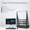 StarTech.com 2 stulpų 16U tvirtas stacionarus serverių stovas, mažas atviras 19 col. kompiuterių stovas, kompaktiškas tinklo stovas, skirtas AV / studijų / duomenų / IT įrangai, TAA atitinkantis