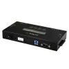 StarTech.com 4 lizdų SSD/HDD standžiųjų diskų trintuvas – 2,5 col. ir 3,5 col. SATA – autonominis saugus ištrynimo išorinis diskų valiklis – 9 trynimo režimai – RS232 spausdintuvo prievadas – atitinka NIST/DOD ir TAA