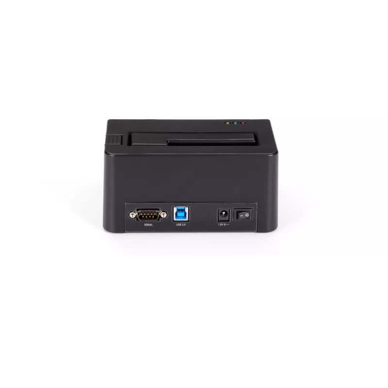 StarTech.com vienos vietos standžiųjų diskų trintuvas, autonominis HDD/SSD valytuvas, 4Kn, USB 3.0 prie SATA III (6 Gbps), 9 trynimo režimai, LCD ekranas, saugaus trynimo standžiųjų diskų valymo dokas, DB-9 spausdintuvo prievadas, TAA atitinkantis