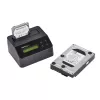 StarTech.com vienos vietos standžiųjų diskų trintuvas, autonominis HDD/SSD valytuvas, 4Kn, USB 3.0 prie SATA III (6 Gbps), 9 trynimo režimai, LCD ekranas, saugaus trynimo standžiųjų diskų valymo dokas, DB-9 spausdintuvo prievadas, TAA atitinkantis