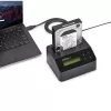 StarTech.com vienos vietos standžiųjų diskų trintuvas, autonominis HDD/SSD valytuvas, 4Kn, USB 3.0 prie SATA III (6 Gbps), 9 trynimo režimai, LCD ekranas, saugaus trynimo standžiųjų diskų valymo dokas, DB-9 spausdintuvo prievadas, TAA atitinkantis
