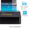 StarTech.com vienos vietos standžiųjų diskų trintuvas, autonominis HDD/SSD valytuvas, 4Kn, USB 3.0 prie SATA III (6 Gbps), 9 trynimo režimai, LCD ekranas, saugaus trynimo standžiųjų diskų valymo dokas, DB-9 spausdintuvo prievadas, TAA atitinkantis