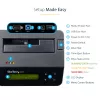 StarTech.com vienos vietos standžiųjų diskų trintuvas, autonominis HDD/SSD valytuvas, 4Kn, USB 3.0 prie SATA III (6 Gbps), 9 trynimo režimai, LCD ekranas, saugaus trynimo standžiųjų diskų valymo dokas, DB-9 spausdintuvo prievadas, TAA atitinkantis