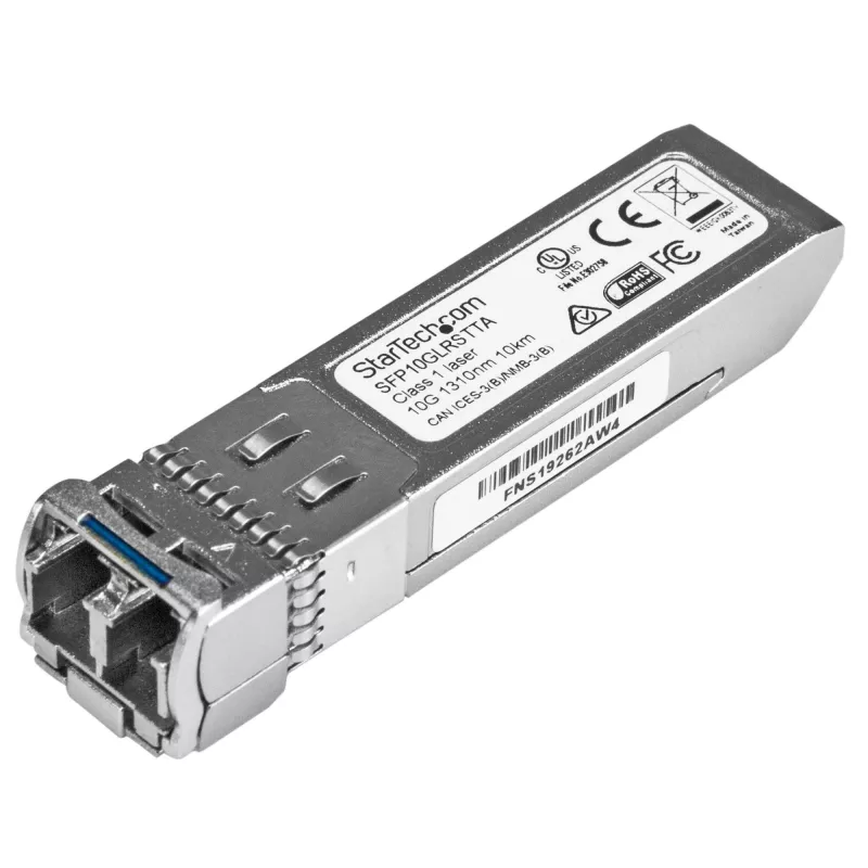 “StarTech.com Cisco SFP-10G-LR-S” suderinamas SFP+ modulis – 10GBASE-LR – 10GbE vienmodis šviesolaidinis (SMF) optinis siųstuvas-imtuvas – 10GE Gigabit Ethernet SFP+ – LC 10km – 1310nm – DDM Cisco Firepower, ASR9000, C9300