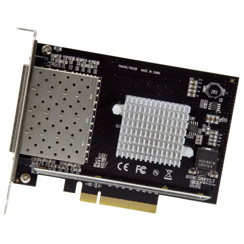 “StarTech.com” keturių prievadų 10G SFP+ tinklo plokštė - Intel XL710 atviras SFP+ konverguotas adapteris - PCIe 10 gigabito eterneto serverio NIC - 10GbE šviesolaidinė LAN plokštė - Dell PowerEdge HPE ProLiant