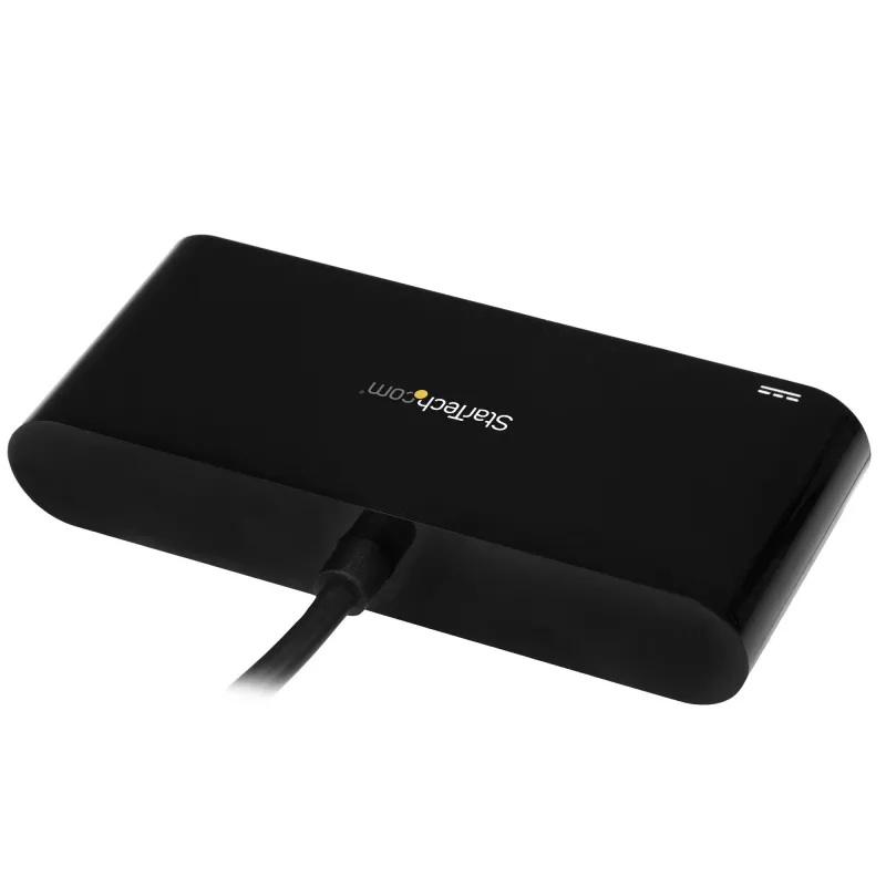 StarTech.com 3 prievadų USB-C šakotuvas su Gigabit Ethernet ir 60 W maitinimo pralaidumu nešiojamajam kompiuteriui įkrauti - USB-C į 3x USB-A (USB 3.0 SuperSpeed 5 Gbps) - USB 3.1/3.2 Gen 1 Type-C adapterio šakotuvas