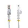 StarTech.com Cat5e Ethernet komutacinis kabelis su nelimpančiomis RJ45 jungtimis - 0,5 m, baltas