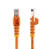 StarTech.com Cat5e eterneto komutacinis kabelis su bekliūčiais RJ45 jungtimis – 0,5 m, oranžinis