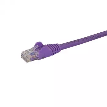 “StarTech.com” 50 cm CAT6 eterneto kabelis – violetinis, CAT 6 Gigabit Ethernet laidas – 250 MHz, 100 W PoE, RJ45 UTP tinklo / komutacinis kabelis, be užkabinimo, su įtempimo sumažinimu, individualiai išbandytas