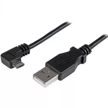 StarTech.com Micro-USB įkrovimo ir sinchronizacijos kabelis Vyriškas/Vyriškas - stačiakampis Micro-USB - 24 AWG - 0,5 m