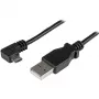 StarTech.com Micro-USB įkrovimo ir sinchronizacijos kabelis Vyriškas/Vyriškas - stačiakampis Micro-USB - 24 AWG - 0,5 m