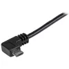 StarTech.com Micro-USB įkrovimo ir sinchronizacijos kabelis Vyriškas/Vyriškas - stačiakampis Micro-USB - 24 AWG - 0,5 m
