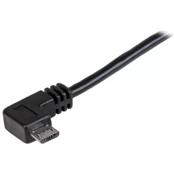 StarTech.com Micro-USB įkrovimo ir sinchronizacijos kabelis Vyriškas/Vyriškas - stačiakampis Micro-USB - 24 AWG - 0,5 m