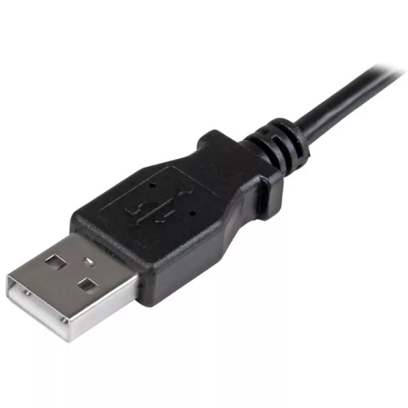 StarTech.com Micro-USB įkrovimo ir sinchronizacijos kabelis Vyriškas/Vyriškas - stačiakampis Micro-USB - 24 AWG - 0,5 m