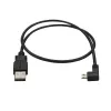 StarTech.com Micro-USB įkrovimo ir sinchronizavimo kabelis V/V – kairiuoju kampu Micro-USB – 24 AWG – 0,5 m