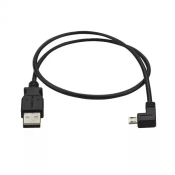 StarTech.com Micro-USB įkrovimo ir sinchronizavimo kabelis V/V – kairiuoju kampu Micro-USB – 24 AWG – 0,5 m
