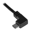 StarTech.com Micro-USB įkrovimo ir sinchronizavimo kabelis V/V – kairiuoju kampu Micro-USB – 24 AWG – 0,5 m