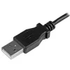StarTech.com Micro-USB įkrovimo ir sinchronizavimo kabelis V/V – kairiuoju kampu Micro-USB – 24 AWG – 0,5 m
