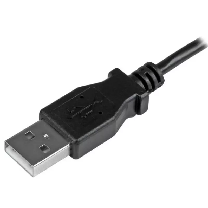 StarTech.com Micro-USB įkrovimo ir sinchronizavimo kabelis V/V – kairiuoju kampu Micro-USB – 24 AWG – 0,5 m