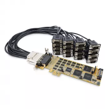 “StarTech.com” 16 prievadų žemo profilio nuoseklioji plokštė - RS232 - PCI Express