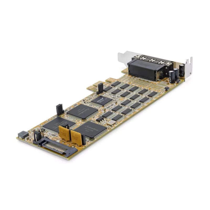 “StarTech.com” 16 prievadų žemo profilio nuoseklioji plokštė - RS232 - PCI Express
