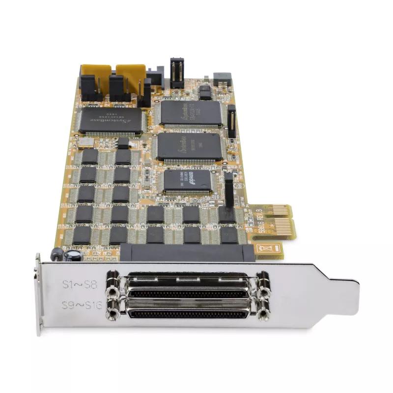 “StarTech.com” 16 prievadų žemo profilio nuoseklioji plokštė - RS232 - PCI Express