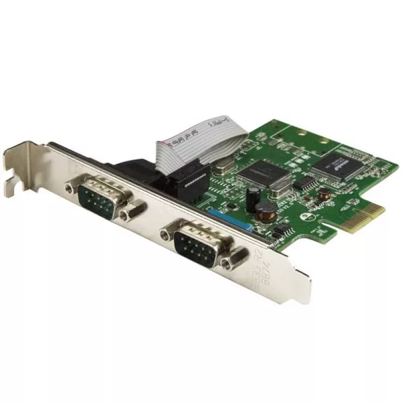 StarTech.com 2 prievadų PCI Express nuosekliojo prievado plokštė su 16C1050 UART – RS232