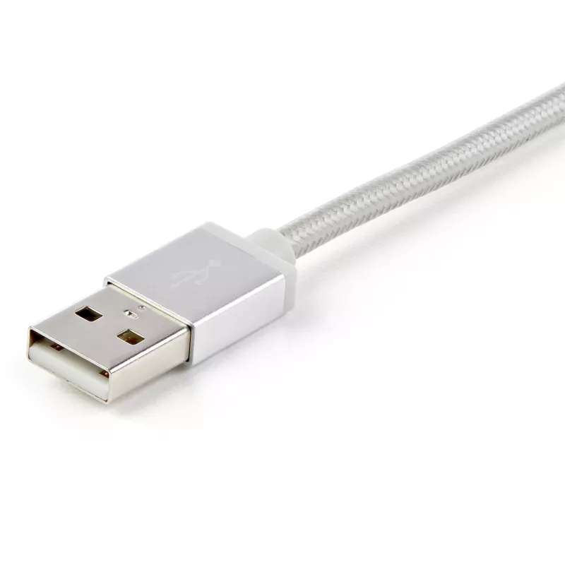 StarTech.com 1 m (3 pėd.) USB daugiakryptis įkrovimo laidas – USB į Micro-USB arba USB-C arba Lightning, skirtas iPhone / iPad / iPod / Android – Apple MFi sertifikuotas – 3 viename USB įkroviklis – Pintas