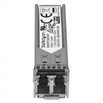 StarTech.com Juniper EX-SFP-1GE-SX suderinamas SFP siųstuvo-imtuvo modulis - 1000BASE-SX~Juniper EX-SFP-1GE-SX suderinamas SFP modulis - 1000BASE-SX - 1GbE daugiamodis šviesolaidinis MMF optinis siųstuvas-imtuvas - 1GE Gigabit Ethernet SFP - LC 550m - 850nm - DDM