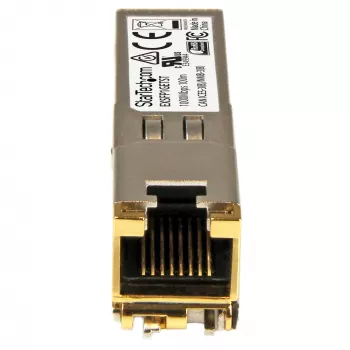 StarTech.com Juniper EX-SFP-1GE-T suderinamas SFP siųstuvo-imtuvo modulis - 10/100/1000BASE-T~Juniper EX-SFP-1GE-T suderinamas SFP modulis - 1000BASE-T - SFP į RJ45 Cat6/Cat5e - 1GE Gigabit Ethernet SFP - RJ-45 100m