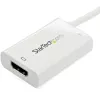 StarTech.com USB C į HDMI 2.0 adapteris su Power Delivery – 4K 60Hz USB Type-C į HDMI vaizdo keitiklis – 60W PD pralaidus įkrovimo prievadas – Thunderbolt 3 suderinamas – baltas