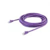 StarTech.com 5 m CAT6 eterneto kabelis – violetinis CAT 6 Gigabit Ethernet laidas – 250 MHz 100 W PoE RJ45 UTP tinklo / komutacinis kabelis be užkabinimų su įtempimo sumažinimu, individualiai išbandytas