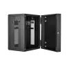 StarTech.com 4-Post 15U Wall Mount Network Cabinet su 1U Shelf, 19 inch Hinged Wall-Mounted Server Rack for Data / AV / Electronics / Computer Equipment, Flexible Vented Rack Enclosure