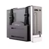StarTech.com CPU laikiklis - Reguliuojamas kompiuterio sieninis laikiklis, Prie sienos montuojamas procesoriaus laikiklis, Universalus, 10 kg, Juodas, Plienas, Vertikalus
