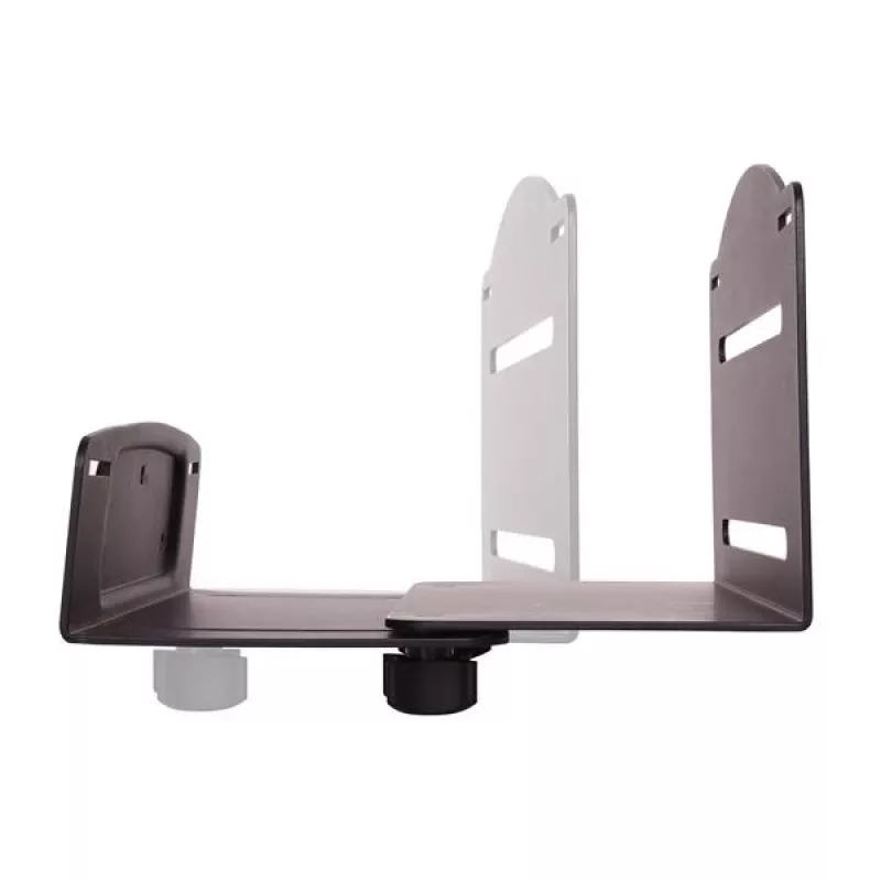 StarTech.com CPU laikiklis - Reguliuojamas kompiuterio sieninis laikiklis, Prie sienos montuojamas procesoriaus laikiklis, Universalus, 10 kg, Juodas, Plienas, Vertikalus