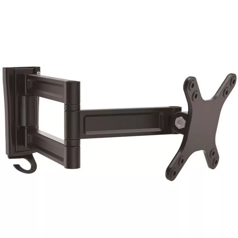 StarTech.com sieninė monitoriaus laikiklio svirtis – dvigubai pasukama, 15 kg, 33 cm (13 col.), 68,6 cm (27 col.), 75 x 75 mm, 100 x 100 mm, juoda