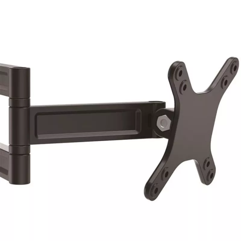 StarTech.com sieninė monitoriaus laikiklio svirtis – dvigubai pasukama, 15 kg, 33 cm (13 col.), 68,6 cm (27 col.), 75 x 75 mm, 100 x 100 mm, juoda