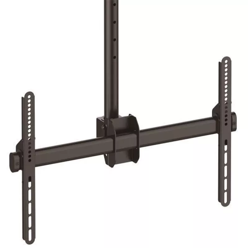 StarTech.com TV lubų laikiklis – pilnai judamas universalus kabinamas vieno ekrano laikiklis su reguliuojamu teleskopiniu ilgu stiebu – pasvirimo / pasukimo – VESA kronšteinas 32 inch–75 inch ekranams