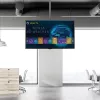 StarTech.com TV lubų laikiklis – pilnai judamas universalus kabinamas vieno ekrano laikiklis su reguliuojamu teleskopiniu ilgu stiebu – pasvirimo / pasukimo – VESA kronšteinas 32 inch–75 inch ekranams